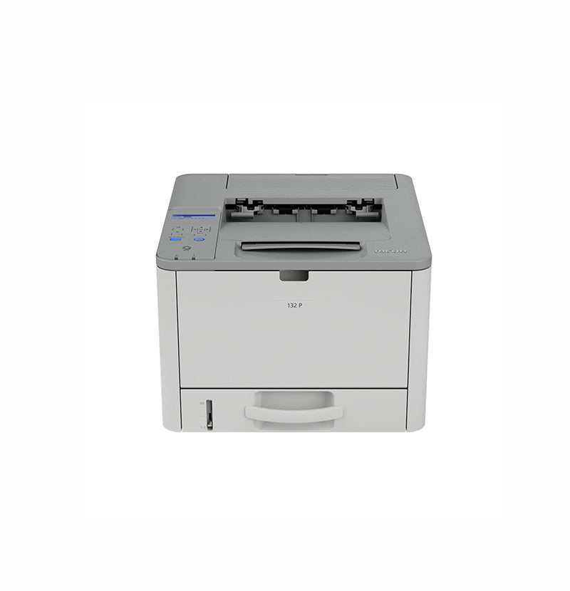 434055 - Ricoh 132 P 2400 x 600 dpi 34 ppm USB, Ethernet Automatic Duplex Printing LCD Display Desktop Monochrome Laser Printer