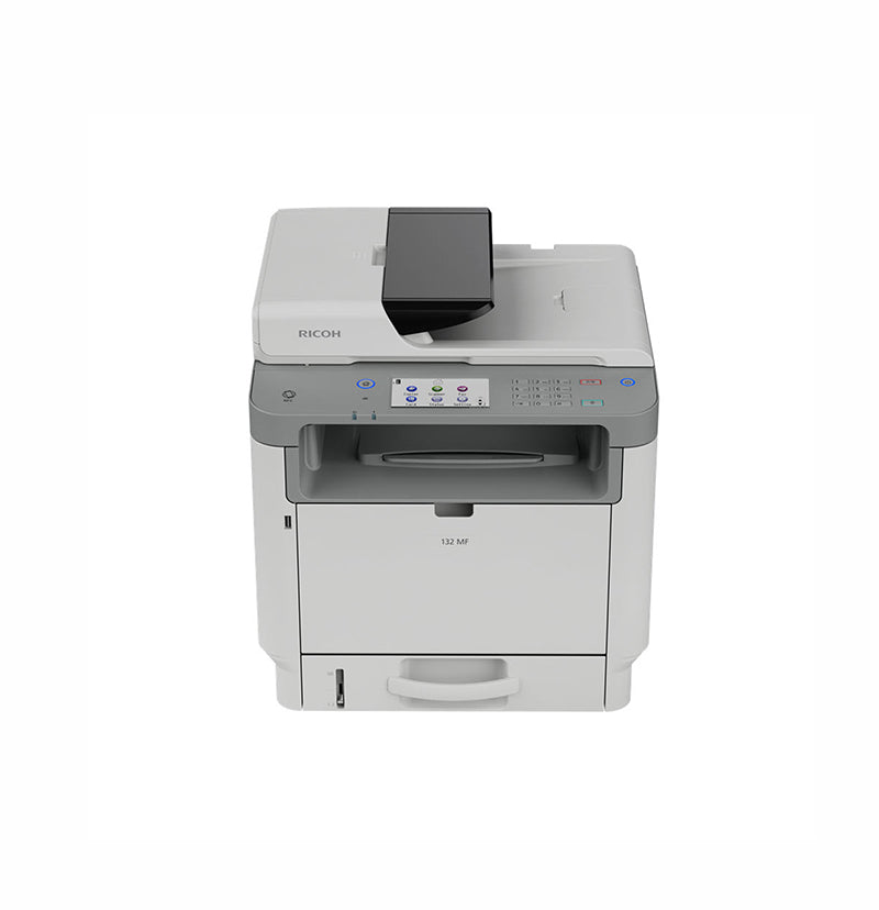 434056 - Ricoh 132 MF 2400 x 600 dpi 26 ppm USB, Ethernet, Wi-Fi Automatic Duplex Printing LCD Display Monochrome Laser Multifunction Printer