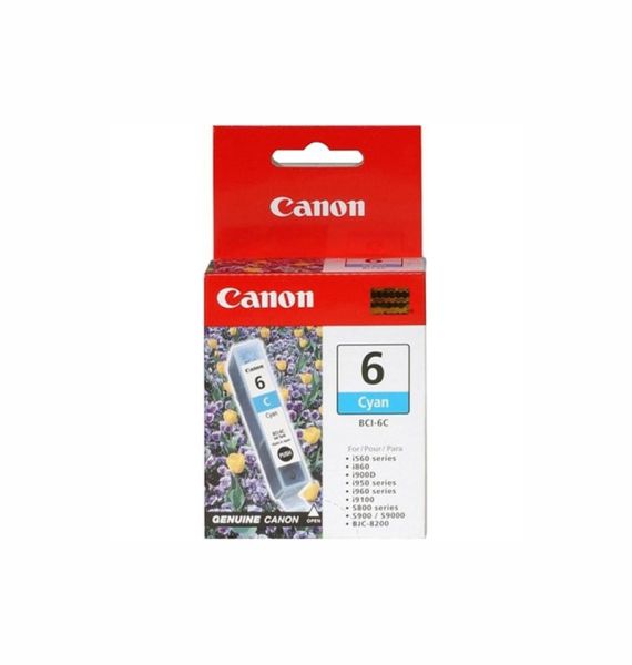 4706A003 - Canon BCI-6 370 Pages Cyan Ink Cartridge for BJC8200 i9100 and i950