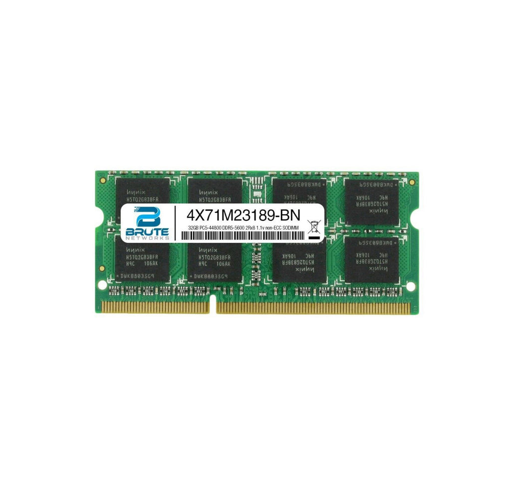 4X71M23189 - Lenovo 32GB 5600MHz DDR5 PC5-44800 Non-ECC CL46 262-Pin SoDimm 1.1V Dual Rank x8 Memory Module