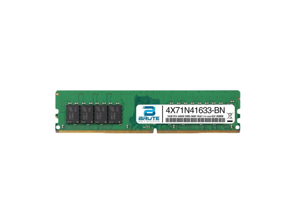 4X71N41633 - Lenovo 16GB 5600MHz DDR5 PC5-44800 Non-ECC CL46 288-Pin DIMM 1.1V Memory Module