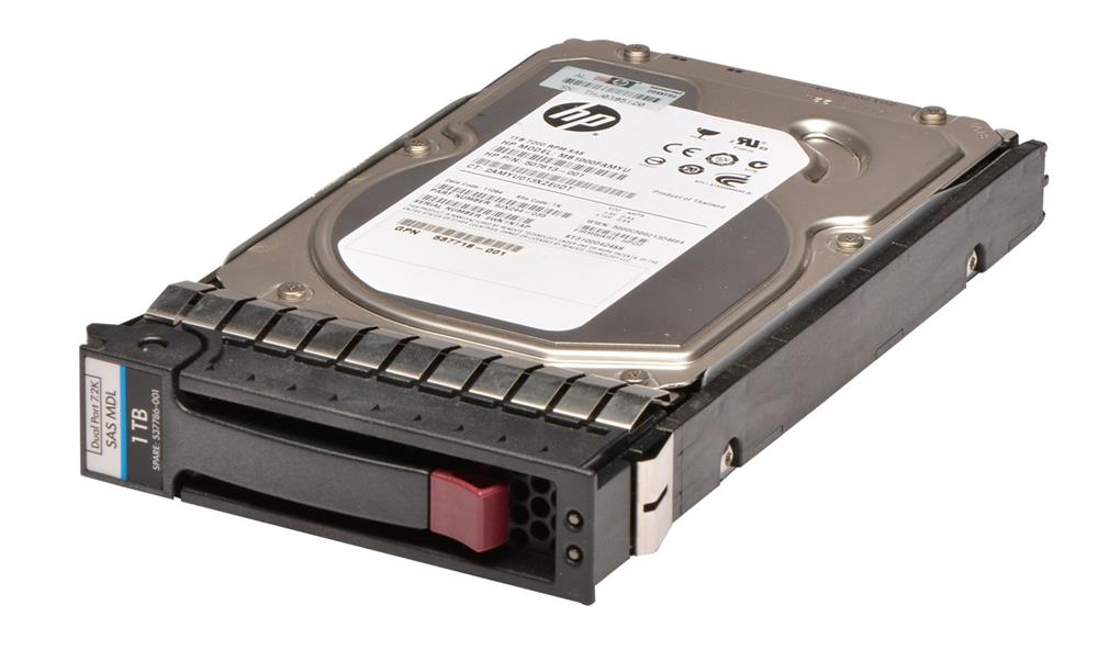 507613-001 - HPE 1TB SAS 6Gb/s 7200RPM SC 3.5-inch Internal Hard Drive for ProLiant G8 and G9