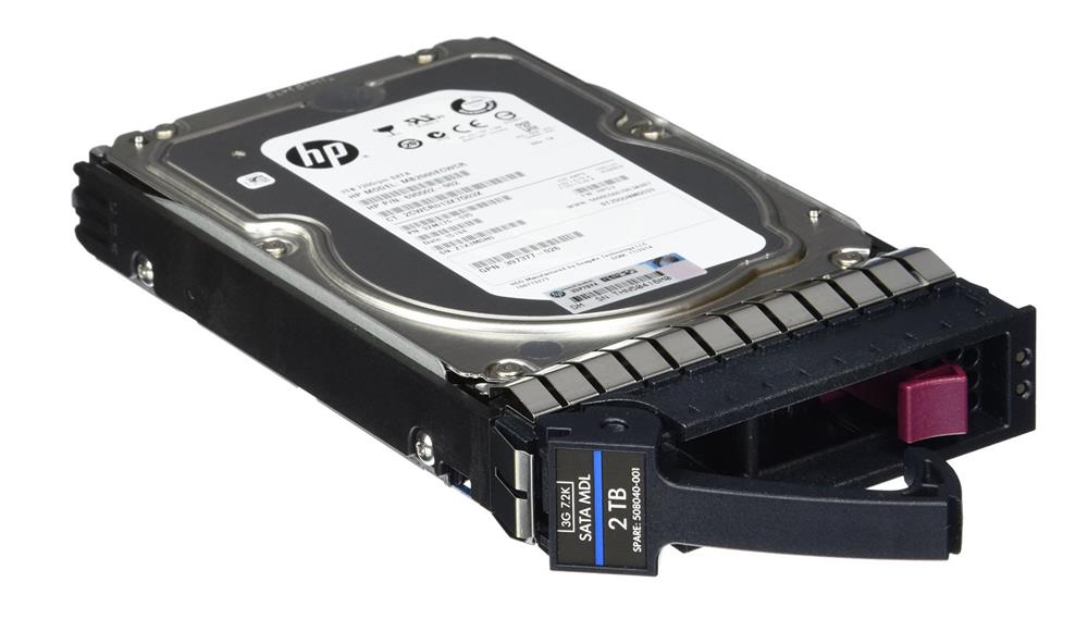 508040-001 - HP 2TB SATA 3Gb/s Hot Swap Midline 7200RPM 3.5-inch Internal Hard Drive with Tray for ProLiant G1 G2 G3 G4 G5 G6 and G7