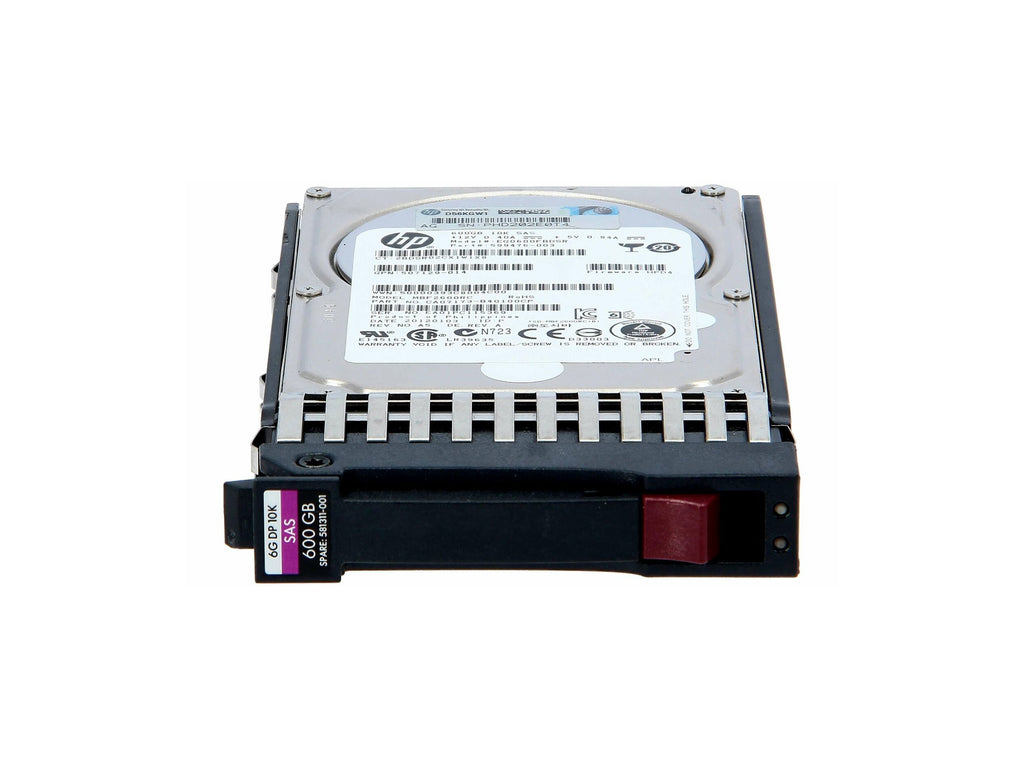 581286-B21 - HP 600GB SAS 6Gb/s Hot Swap 10000RPM 2.5-inch Internal Hard Drive with Tray for MSA