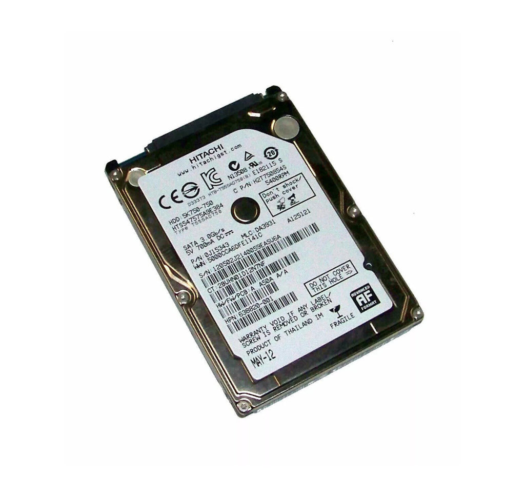 638820-001 - HP 750GB SATA 3Gb/s 5400RPM 2.5-inch Internal Hard Drive