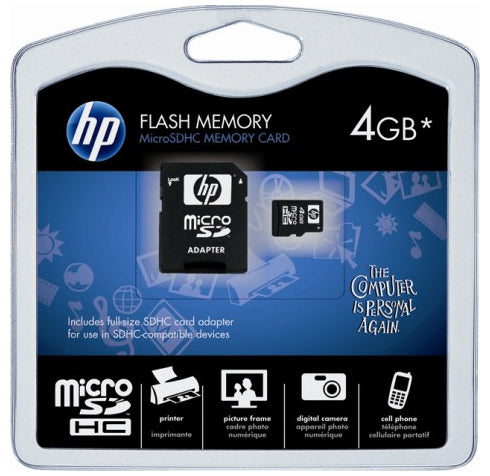 647444-B21 - HP 4GB microSD High Capacity Class 6 Media Card