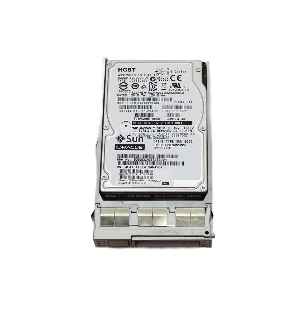 7045836 - Oracle 900GB SAS 6Gb/s 10000RPM 2.5-inch Internal Hard Drive with Tray