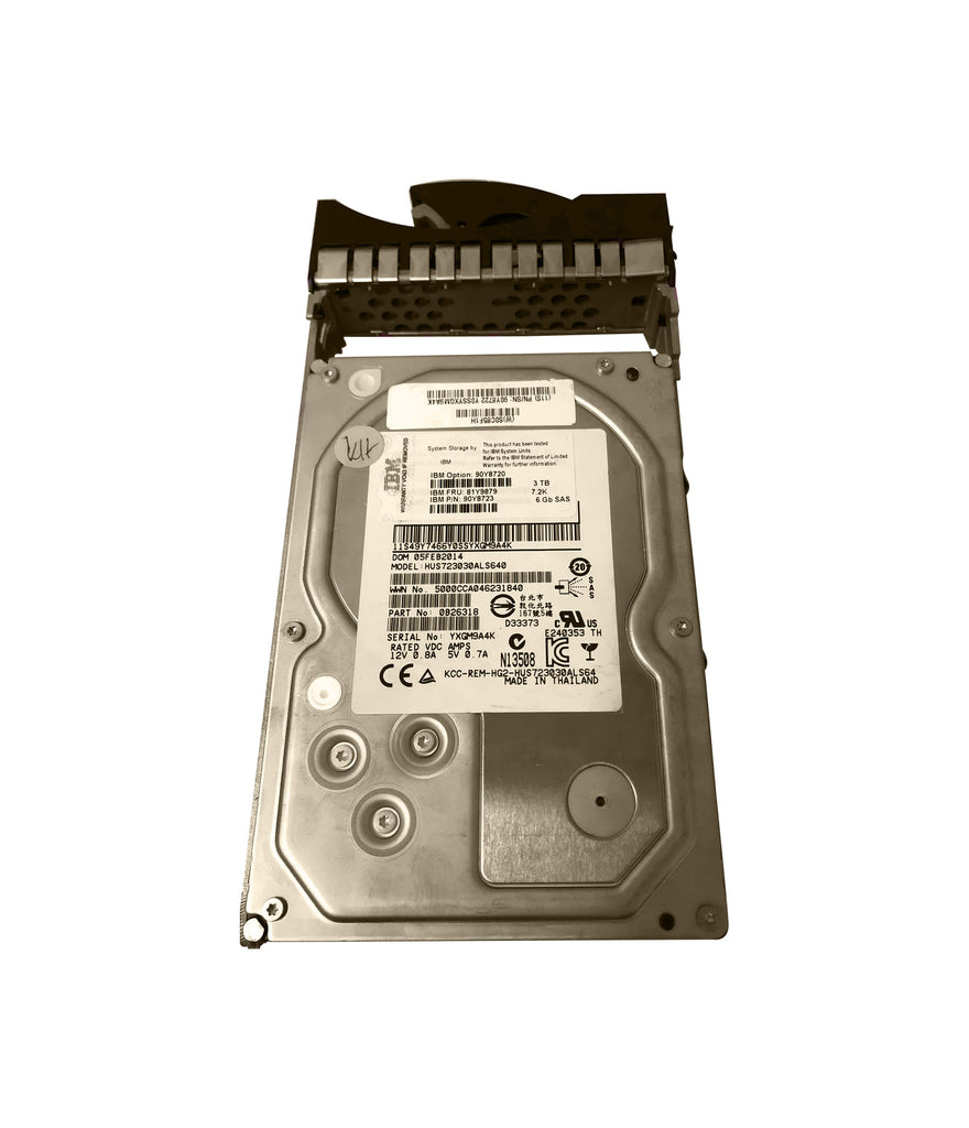 81Y9879 - IBM 3TB SAS 6Gb/s Hot Swap Nearline 7200RPM 3.5-inch Internal Hard Drive with Tray for Storage EXP2512