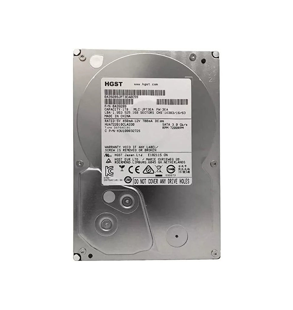 A39289 - HGST 1TB SATA 3Gb/s 7200RPM 32MB Cache 3.5-inch internal Hard Drive