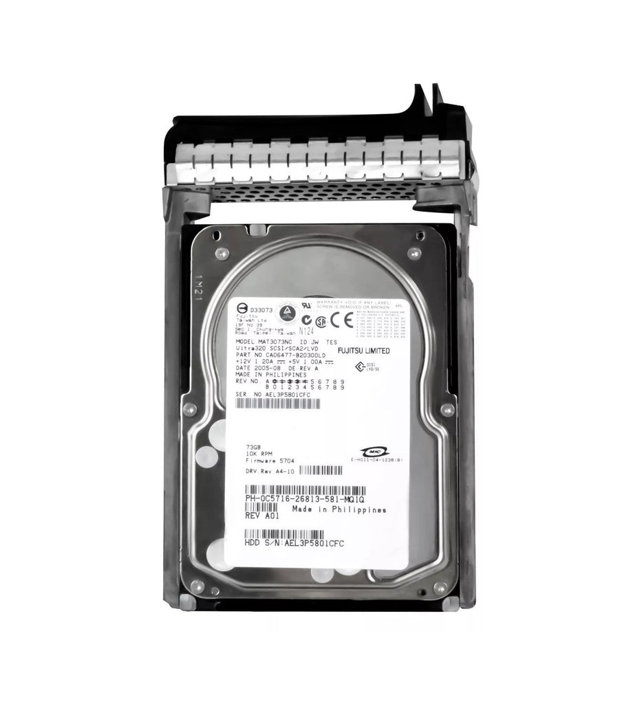 C5716 - Dell 73GB Ultra-320 SCSI 80-Pin Hot Swap 10000RPM 3.5-inch Internal Hard Drive with Tray for PowerEdge