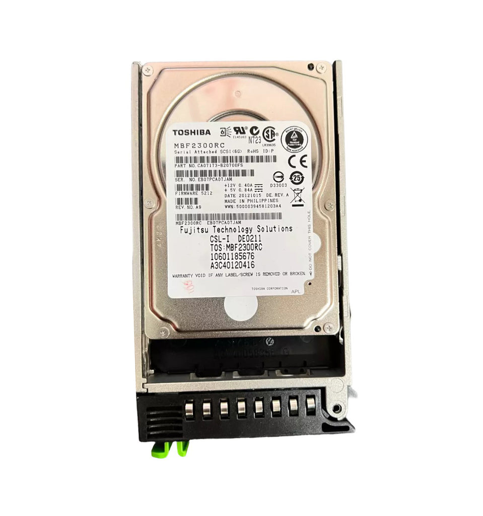 CA07173-B20700FS - Fujistu 300GB SAS 6Gb/s Hot Swap 10000RPM 2.5-inch Internal Hard Drive with Tray