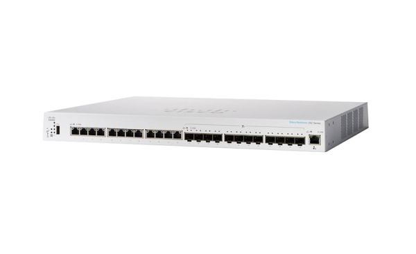 CBS350-24XTS - Cisco Business 350 Series 12-Ports 10GBASE-T Ethernet and 12-Ports 10GBASE-X SFP+ Layer 3 Rack-mountable Managed Network Switch