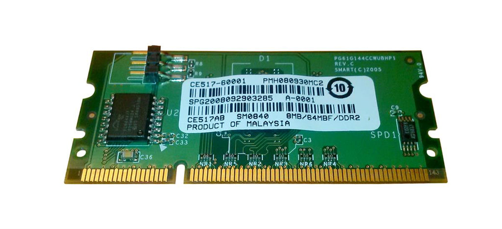CE517AB - HP 8MB/64MB DDR2 SoDimm Memory for LaserJet P2015