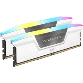 CMH32GX5M2B5200C40W - Corsair Vengeance RGB 32GB (2x 16GB) 5200MHz DDR5 PC5-41600 Non-ECC CL40 288-Pin DIMM 1.25V Memory Module