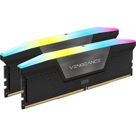 CMH32GX5M2B5600C40K - Corsair Vengeance RGB 32GB (2x 16GB) 5600MHz DDR5 PC5-44800 Non-ECC CL40 288-Pin DIMM 1.25V Memory Module