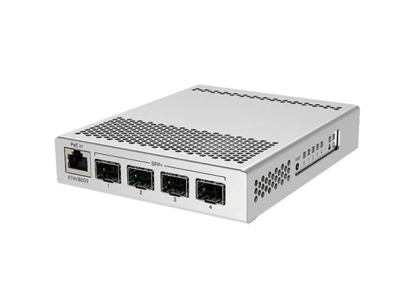 CRS305-1G-4S+IN - Mikrotik CRS305 4-Ports 10GBASE-X SFP+ Layer 3 Desktop Compact Managed Cloud Router Switch