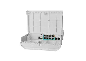 CSS610-1GI-7R-2S+OUT - MikroTik netPower Lite 7R 8-Ports 10/100/1000BASE-T Ethernet Layer 3 Pole-mountable Managed Network Switch with 2-Ports SFP+