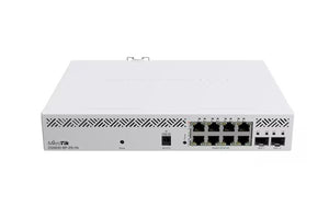 CSS610-8P-2S+IN - Mikrotik CSS610 8-Ports 10/100/1000BASE-T PoE Layer 3 Rack-mountable Managed Network Switch with 2-Ports SFP+