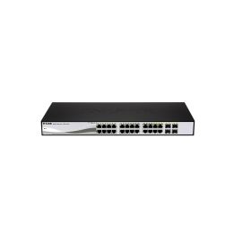 DGS-1210-24 - D-Link DGS-1210 Series 24-Ports 10/100/1000BASE-T Ethernet Layer 2 Rack-mountable Managed Smart Switch with 4-Ports SFP