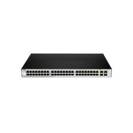 DGS-1210-48 - D-Link DGS-1210 Series 44-Ports 10/100/1000BASE-T Ethernet Layer 2 Rack-mountable Managed Smart Switch with 4-Ports SFP