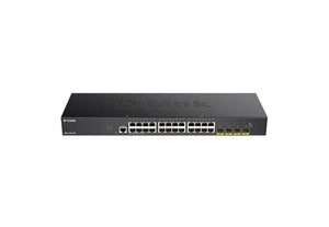 DGS-1250-28X - D-Link DGS-1250 Series 24-Ports 10/100/1000BASE-T Ethernet Layer 3 Rack-mountable Smart Managed Network Switch with 4-Ports SFP+