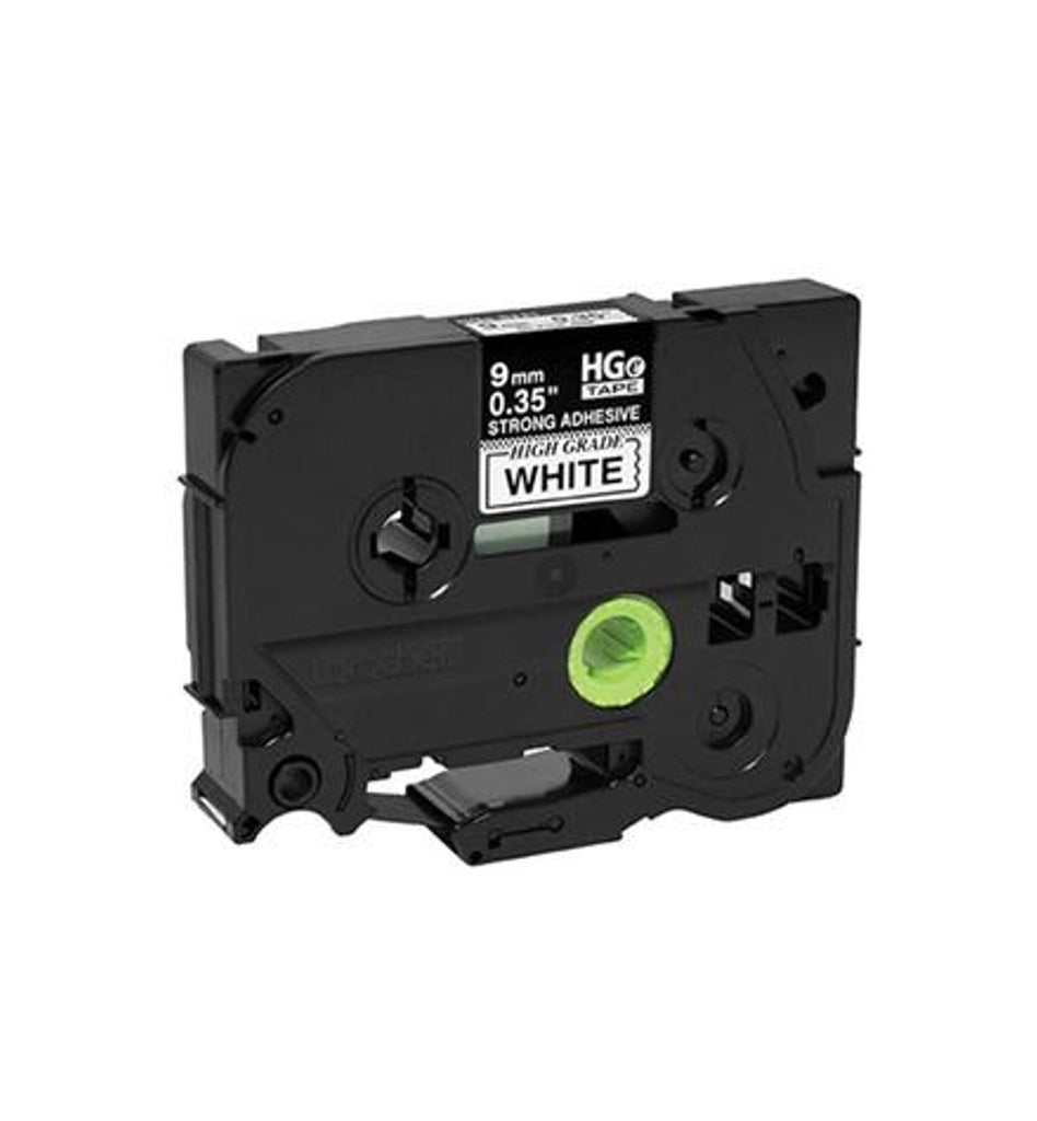 HGE2215PK - Brother Mobile Solutions 0.35 In X 26.2 Ft (9Mm X 8M), Black Ink On White Label, 5 Pack