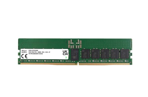 HMCG88AEBRA115N - SK Hynix 32GB 4800MHz DDR5 PC5-38400 ECC Registered CL40 288-Pin DIMM 1.1V Dual Rank x8 Memory Module
