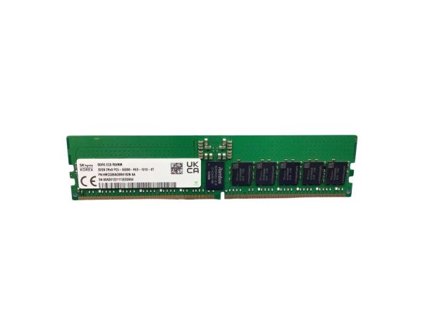 HMCG88AGBRA192N - Hynix 32GB 5600MHz DDR5 PC5-44800 ECC Registered CL46 288-Pin DIMM 1.1V Dual Rank x8 Memory Module