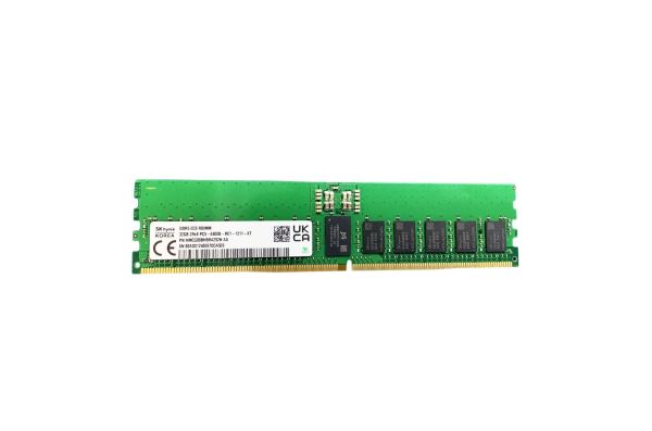 HMCG94AGBRA182N - Hynix 64GB 5600MHz DDR5 PC5-44800 ECC Registered CL46 288-Pin DIMM 1.1V Dual Rank x4 Memory Module