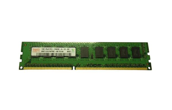 HMT112U7AFP8C-H9 - SK Hynix 1GB 1333MHz DDR3 PC3-10600 ECC Unbuffered CL9 240-Pin DIMM 1.5V Single Rank x8 Memory Module