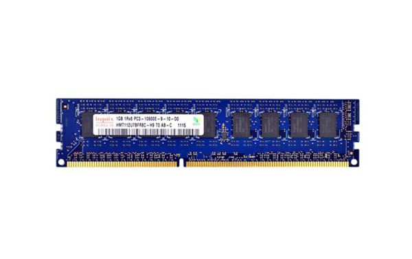 HMT112U7BFR8C-H9 - SK Hynix 1GB 1333MHz DDR3 PC3-10600 ECC Unbuffered CL9 240-Pin DIMM 1.5V Single Rank x8 Memory Module