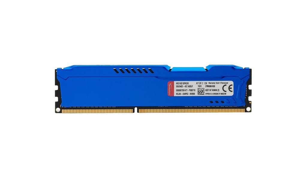 HX316C10FK2/8 - Kingston 8GB (2x 4GB) 1600MHz DDR3 PC3-12800 Non-ECC CL10 240-Pin DIMM 1.5V Single Rank x8 Memory Module