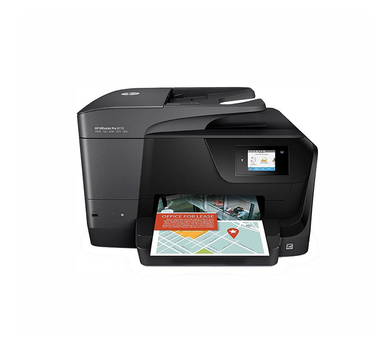 J6X78A#1H3 - HP OfficeJet Pro 8715 4800 x 1200 dpi 22 ppm USB, Ethernet, Wi-Fi Automatic Duplex Printing 4.3-inch Touch Screen LCD Display Desktop Color InkJet All-in-One Printer