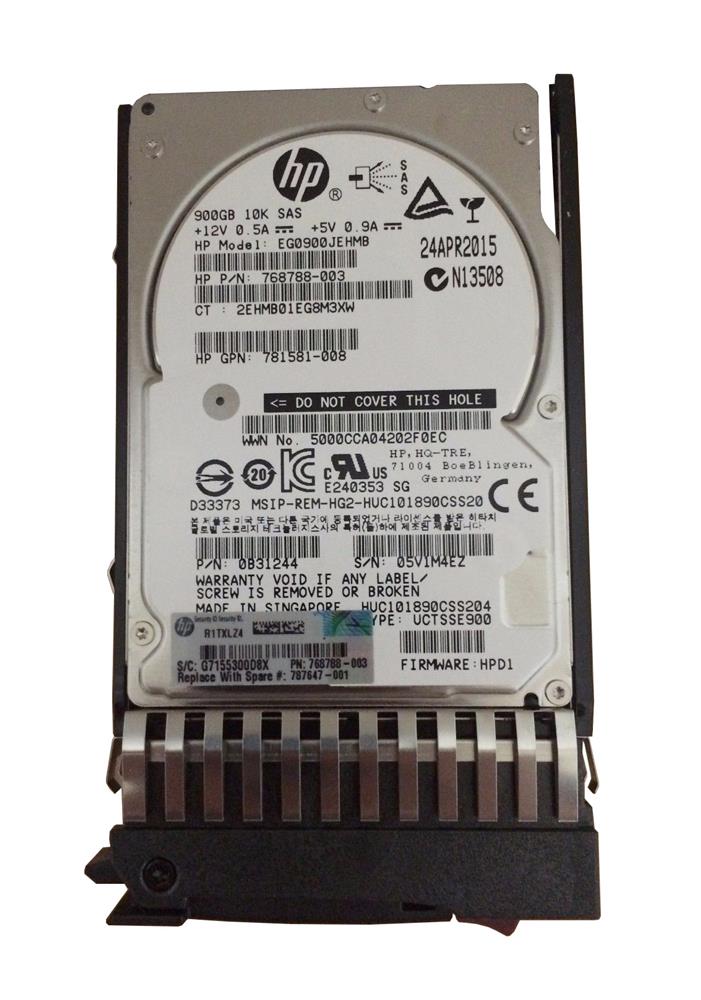 J9F47A - HPE 900GB SAS 12Gb/s Hot Swap 10000RPM 2.5-inch Internal Hard Drive with Tray for MSA 1040 2040 2050 2000 2000i and P2000