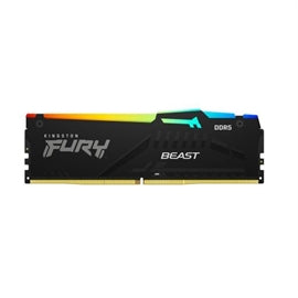 KF552C40BBAK2-16 - Kingston Fury Beast RGB 16GB (2x 8GB) 5200MHz DDR5 PC5-41600 Non-ECC CL40 288-Pin DIMM 1.25V Single Rank x16 Memory Module
