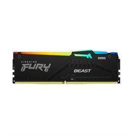 KF552C40BBAK2-64 - Kingston Fury Beast RGB 64GB (2x 32GB) 5200MHz DDR5 PC5-41600 Non-ECC CL40 288-Pin DIMM 1.25V Dual Rank x8 Memory Module