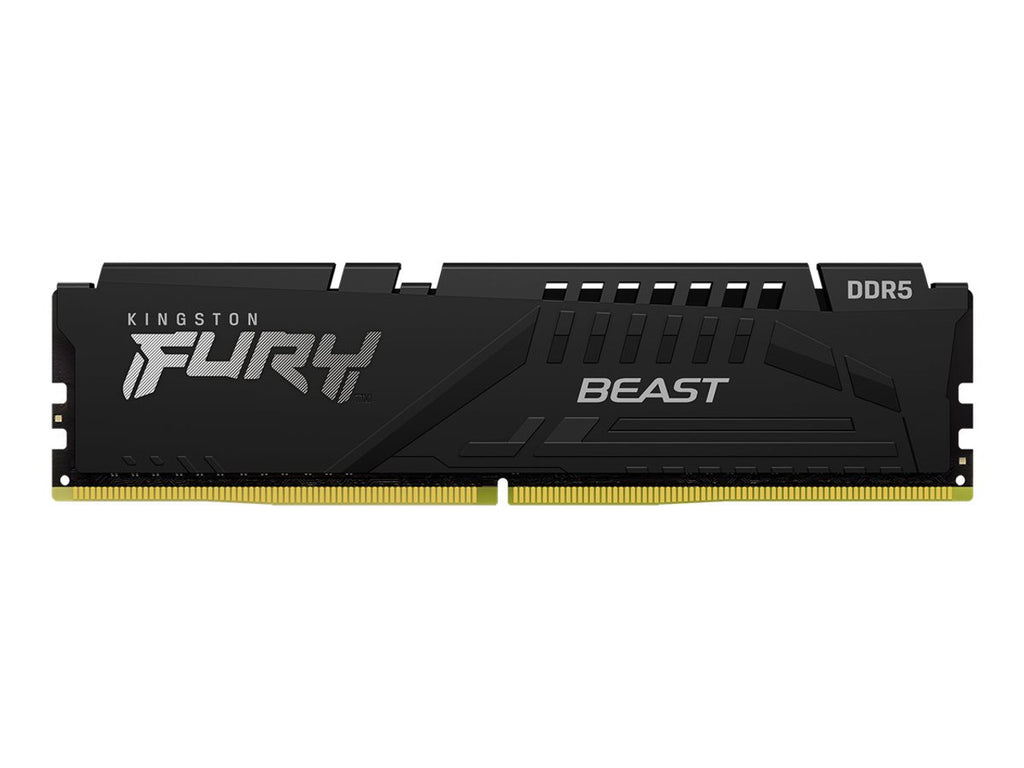 KF556C40BBK2-16 - Kingston Fury Beast 16GB (8GB x2) 5600MHz DDR5 PC5-44800 Non-ECC CL40 288-Pin DIMM 1.25V Single Rank Memory Module