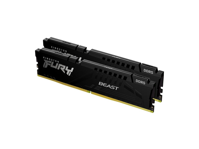 KF556C40BBK2-64 - Kingston Fury Beast 64GB (2x 32GB) 5600MHz DDR5 PC5-44800 Non-ECC CL40 288-Pin DIMM 1.25V Dual Rank x8 Memory Module