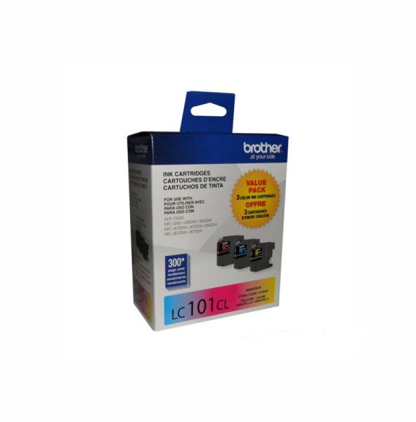 LC1013PKS - Brother Standard-Yield 300 Pages Cyan Magenta Yellow Ink Cartridge (Pack of 3) for MFC-J285DW and MFC-J450DW