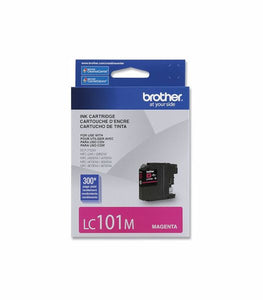 LC101M - Brother Standard-Yield 300 Pages Magenta Ink Cartridge for MFC-J285DW and MFC-J450DW