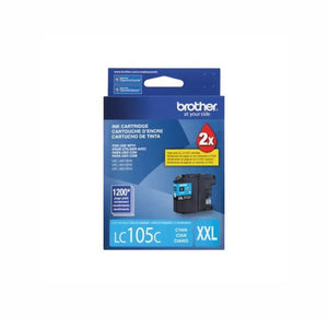 LC105C - Brother Super High-Yield 1200 Pages Cyan Ink Cartridge for MFC-J4310DW MFC-J4410DW and MFC-J4510DW