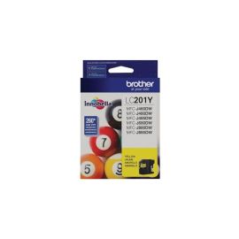 LC201Y - Brother Standard-Yield 260 Pages Yellow Toner Cartridge for MFC-J460DW MFC-J480DW and MFC-J485DW