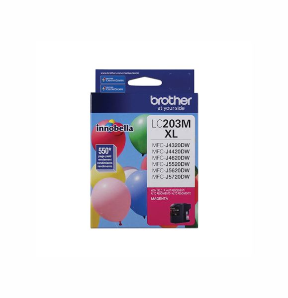 LC203M - Brother High-Yield 550 Pages Magenta Ink Cartridge for MFC-J4320DW MFC-J4420DW and MFC-J460DW