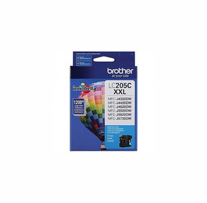 LC205C - Brother Super High-Yield 1200 Pages Cyan Ink Cartridge for MFC-J4320DW MFC-J4420DW and MFC-J5720DW