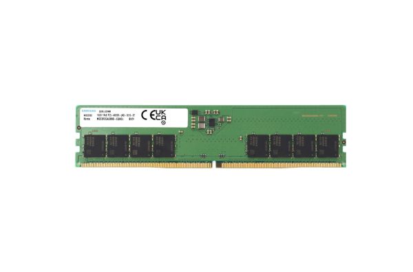 M323R2GA3BB0-CQK0L - Samsung 16GB 4800MHz DDR5 PC5-38400 ECC Unbuffered CL40 288-Pin DIMM 1.1V Single Rank x8 Memory Module