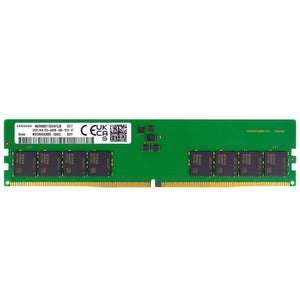 M323R4GA3BB0-CQK - Samsung 32GB 4800MHz DDR5 PC5-38400 Non-ECC CL40 288-Pin DIMM 1.1V Dual Rank x8 Memory Module