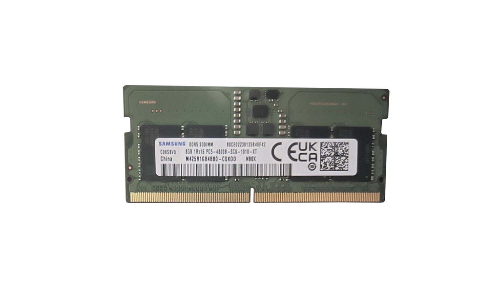 M425R1GB4BB0-CQKOD - Samsung 8GB 4800MHz DDR5 PC5-38400 Non-ECC CL40 262-Pin SoDimm 1.1V Single Rank x16 Memory Module