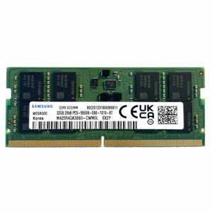 M425R4GA3BB0-CWMOL - Samsung 32GB 5600MHz DDR5 PC5-44800 Non-ECC CL46 262-Pin SoDimm 1.1V Dual Rank x8 Memory Module