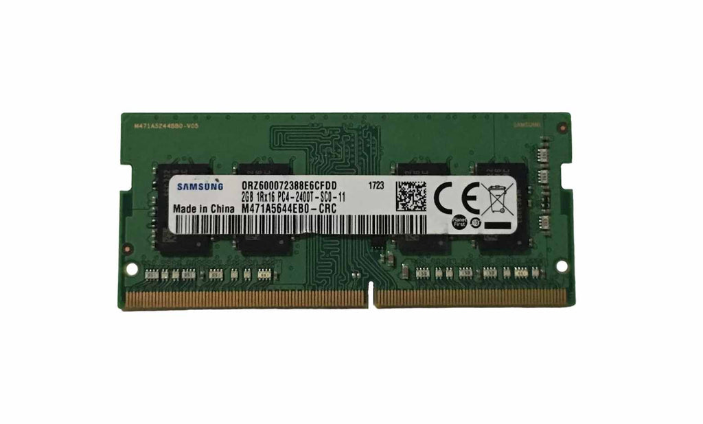 M471A5644EB0-CRC - Samsung 2GB 2400MHz DDR4 PC4-19200 Non-ECC CL17 260-Pin SoDimm 1.2V Single Rank x16 Memory Module