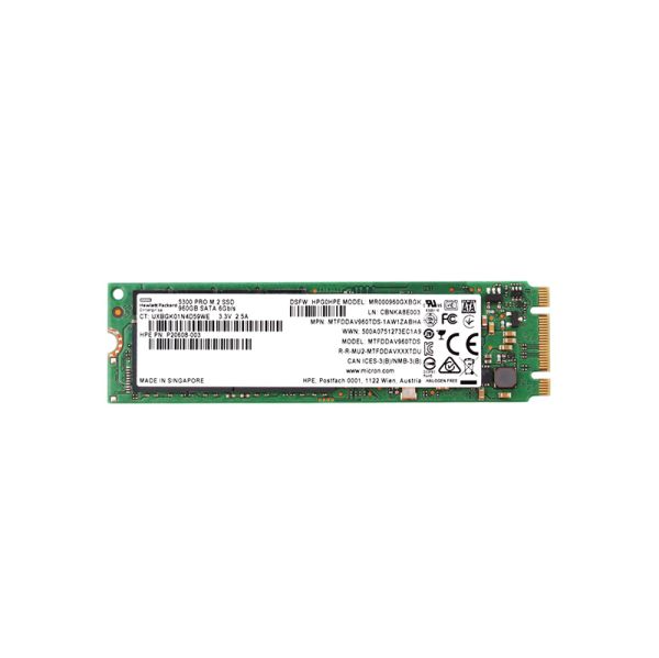 MR000960GXBGK - HP 960GB SATA 6Gb/s Read Intensive M.2 2280 Solid State Drive (SSD)
